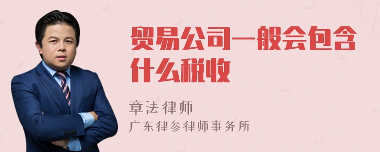 贸易公司一般会包含什么税收