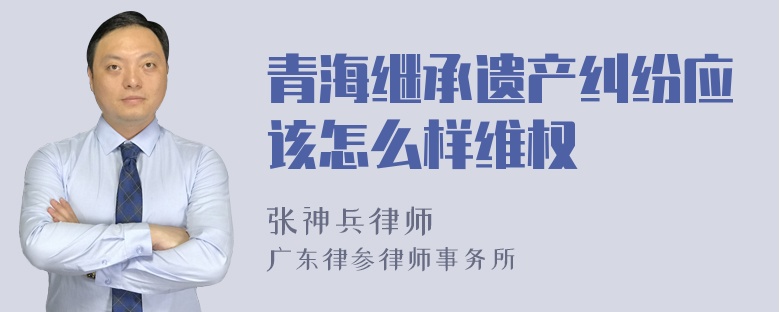 青海继承遗产纠纷应该怎么样维权