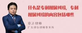 什么是专利权属纠纷，专利权属纠纷的内容包括哪些