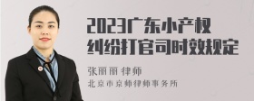 2023广东小产权纠纷打官司时效规定