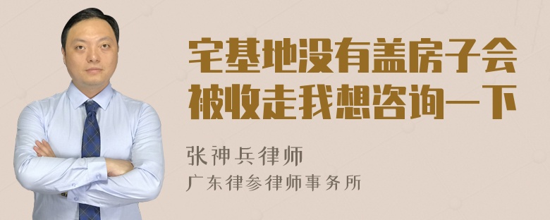 宅基地没有盖房子会被收走我想咨询一下