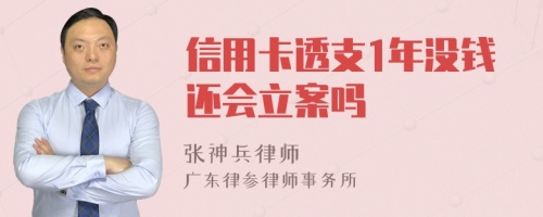 信用卡透支1年没钱还会立案吗