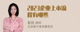 2023企业上市流程有哪些