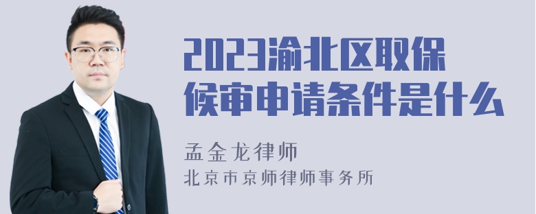 2023渝北区取保候审申请条件是什么