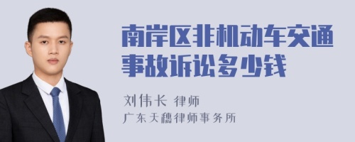 南岸区非机动车交通事故诉讼多少钱