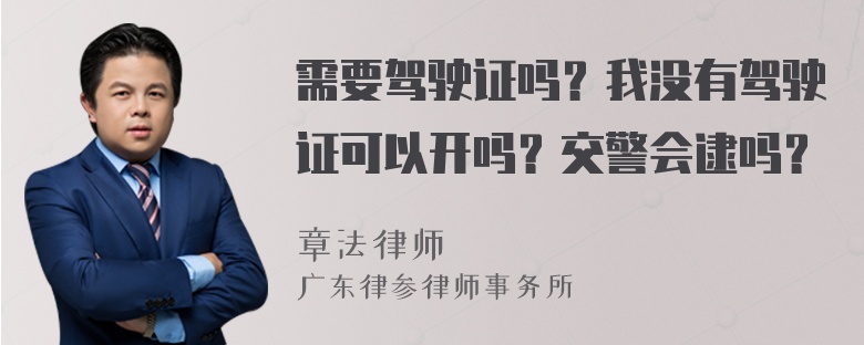 需要驾驶证吗？我没有驾驶证可以开吗？交警会逮吗？