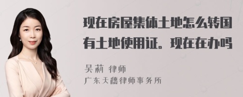 现在房屋集体土地怎么转国有土地使用证。现在在办吗