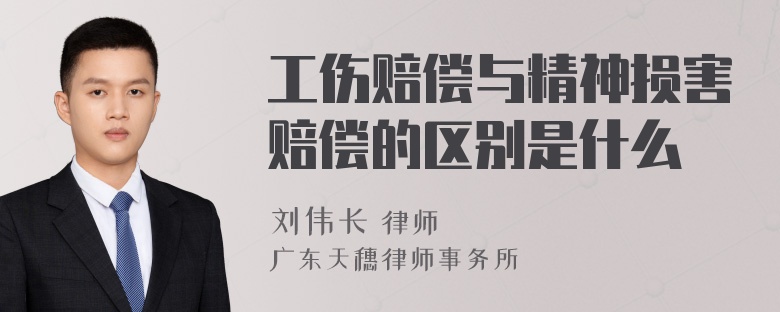 工伤赔偿与精神损害赔偿的区别是什么