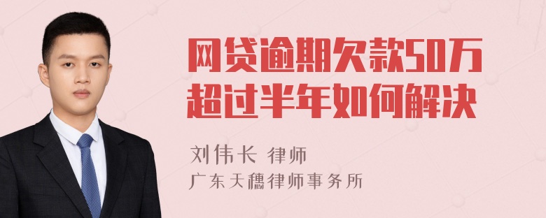 网贷逾期欠款50万超过半年如何解决