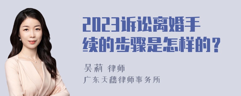 2023诉讼离婚手续的步骤是怎样的？