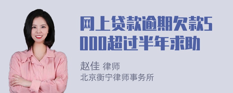 网上贷款逾期欠款5000超过半年求助