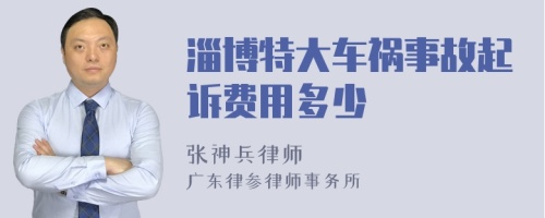 淄博特大车祸事故起诉费用多少