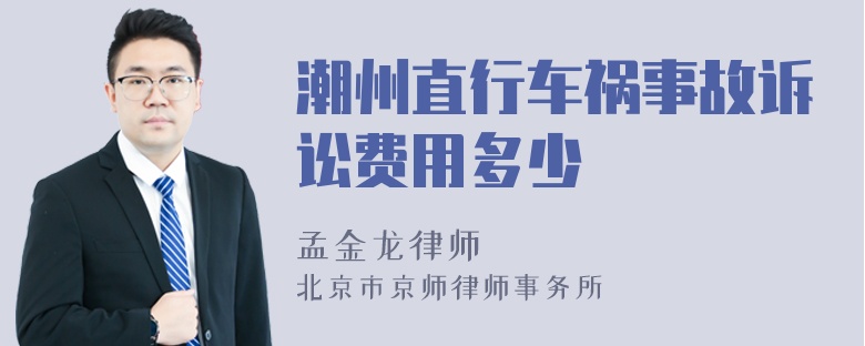 潮州直行车祸事故诉讼费用多少