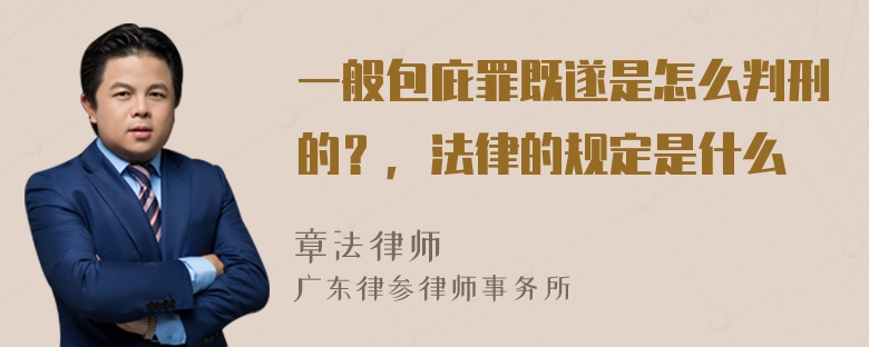 一般包庇罪既遂是怎么判刑的？，法律的规定是什么