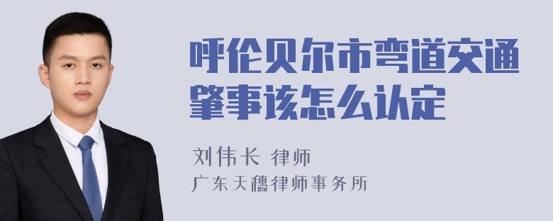 呼伦贝尔市弯道交通肇事该怎么认定