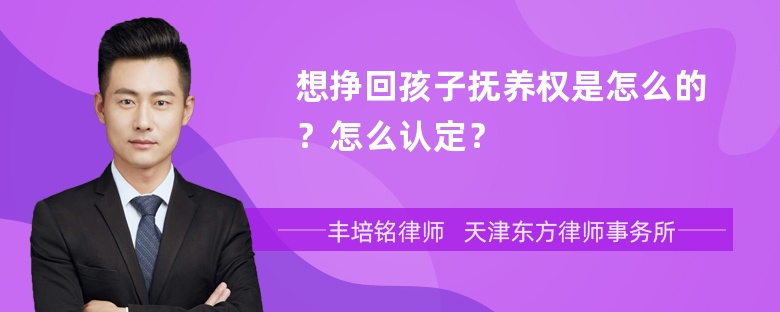 想挣回孩子抚养权是怎么的？怎么认定？