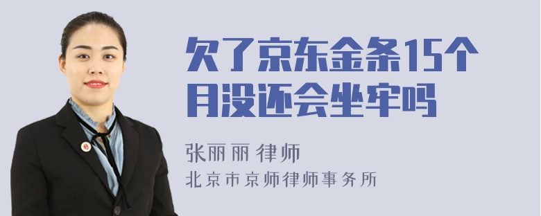 欠了京东金条15个月没还会坐牢吗