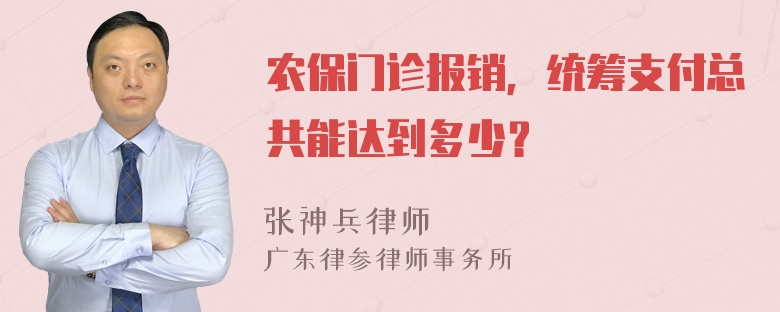 农保门诊报销，统筹支付总共能达到多少？