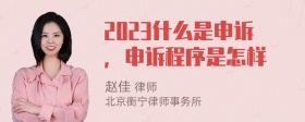 2023什么是申诉，申诉程序是怎样