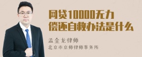 网贷10000无力偿还自救办法是什么