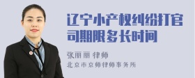 辽宁小产权纠纷打官司期限多长时间