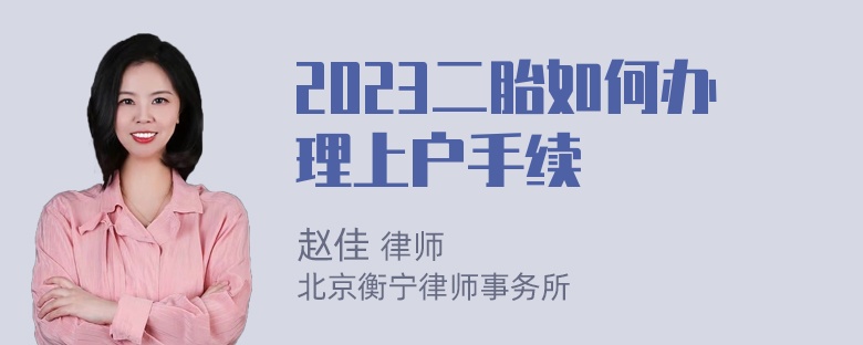 2023二胎如何办理上户手续