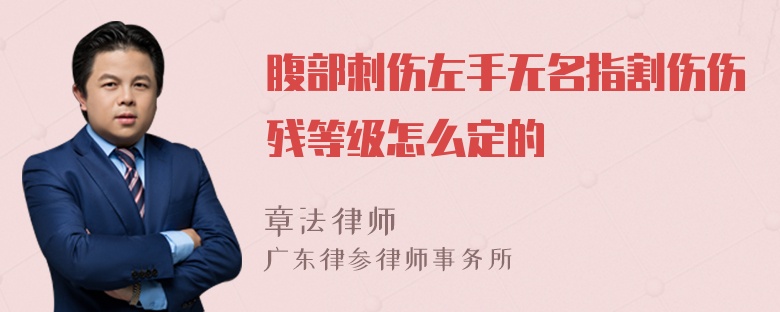 腹部刺伤左手无名指割伤伤残等级怎么定的