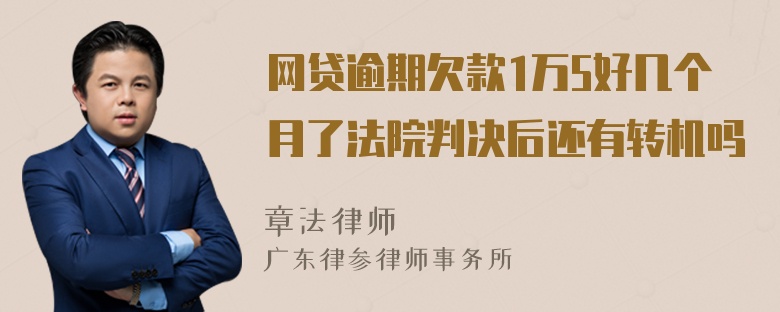 网贷逾期欠款1万5好几个月了法院判决后还有转机吗