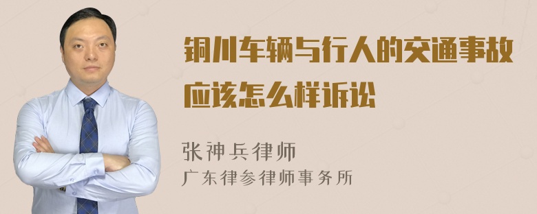 铜川车辆与行人的交通事故应该怎么样诉讼