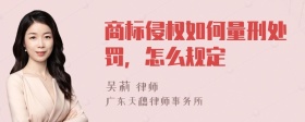 商标侵权如何量刑处罚，怎么规定