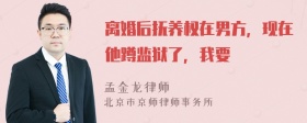 离婚后抚养权在男方，现在他蹲监狱了，我要