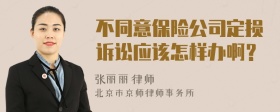 不同意保险公司定损诉讼应该怎样办啊？