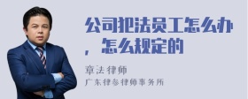 公司犯法员工怎么办，怎么规定的