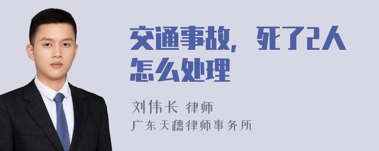 交通事故，死了2人怎么处理