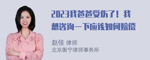 2023我爸爸受伤了！我想咨询一下应该如何赔偿