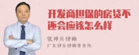 开发商担保的房贷不还会应该怎么样