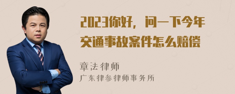 2023你好，问一下今年交通事故案件怎么赔偿