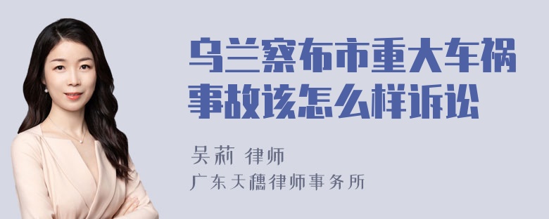 乌兰察布市重大车祸事故该怎么样诉讼