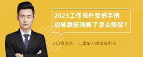 2023工作意外受伤手指动脉跟筋隔断了怎么赔偿？