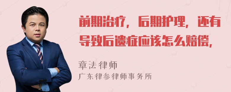 前期治疗，后期护理，还有导致后遗症应该怎么赔偿，