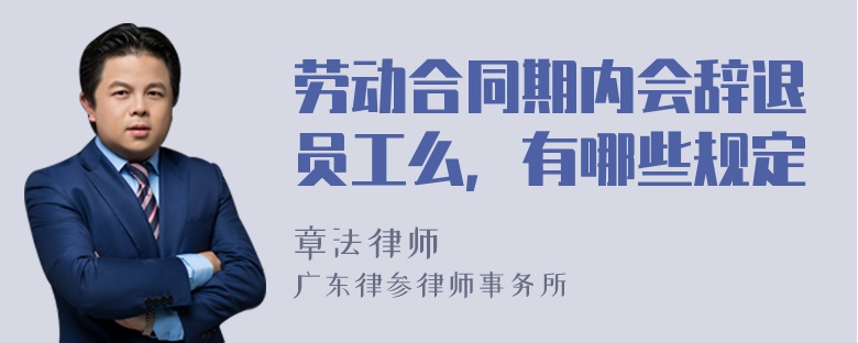 劳动合同期内会辞退员工么，有哪些规定