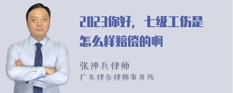 2023你好，七级工伤是怎么样赔偿的啊