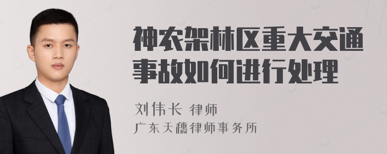 神农架林区重大交通事故如何进行处理