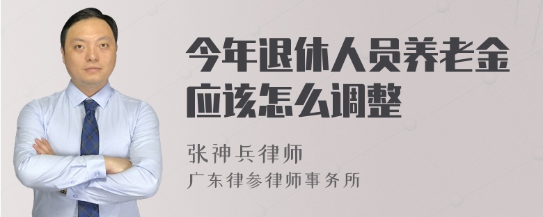 今年退休人员养老金应该怎么调整