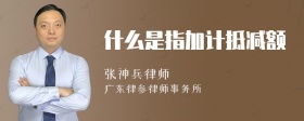 什么是指加计抵减额