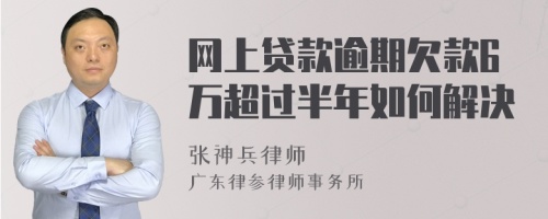 网上贷款逾期欠款6万超过半年如何解决