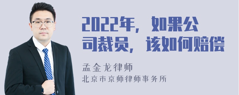 2022年，如果公司裁员，该如何赔偿