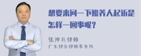 想要来问一下赡养人起诉是怎样一回事呢？