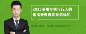 2023湖州车辆与行人的车祸处理流程是怎样的