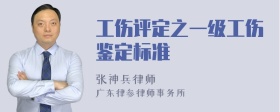 工伤评定之一级工伤鉴定标准